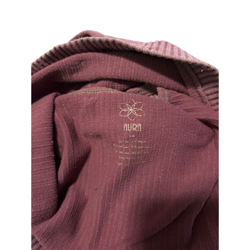 Aura Pink Ribbed Crop Tank Size M - Picture 3 of 3